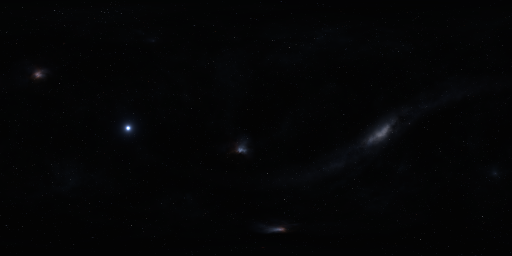 A thumbnail of the HDR Blue Local Star and Nebulae space sphere map