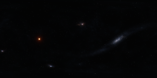 A thumbnail of the Red Local Star and Nebulae space sphere map